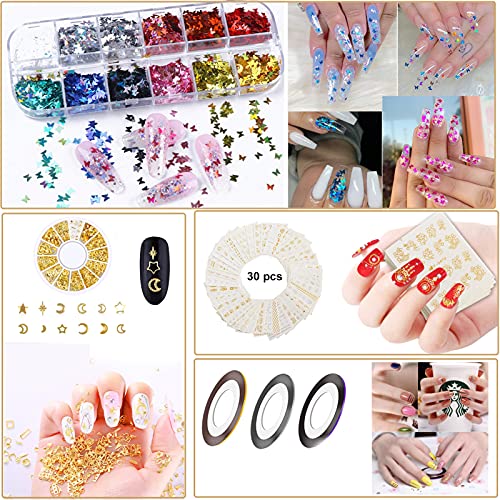 Upgrad 116 PCS Portable Electric Nail Drill Polish File Kit with 120W UV LED Nail Lamp Gel Manicure Dryer Lamp,Acrylic Nails Gel Polishing Shape Tools Supplies Set,Manicure Pedicure Nail Files DIY