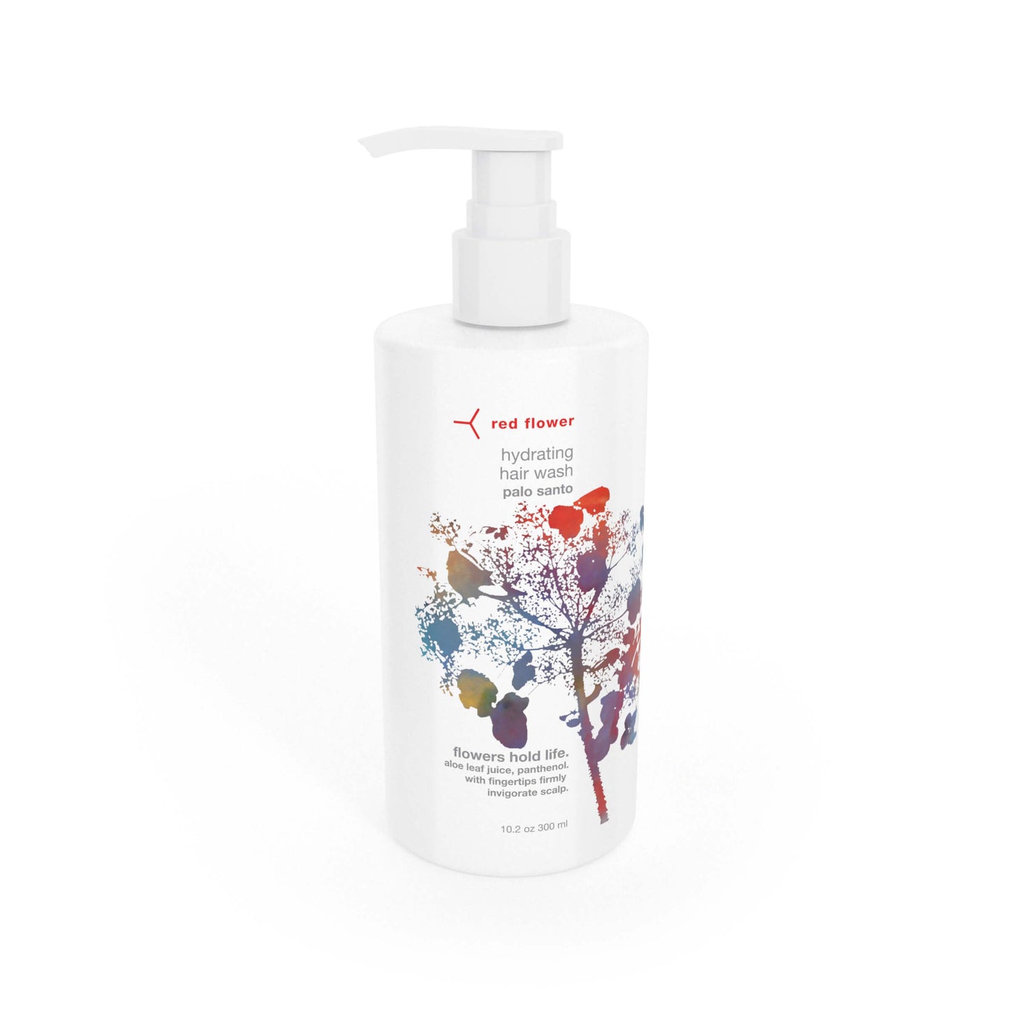 Red Flower Palo Santo Hydrating Shampoo – Sulfate-Free Moisture Boost Hair Wash with Coconut Glycerin & Pro-Vitamin B5, Aromatherapeutic Essential Oil Blend for All Hair Types (10 oz)