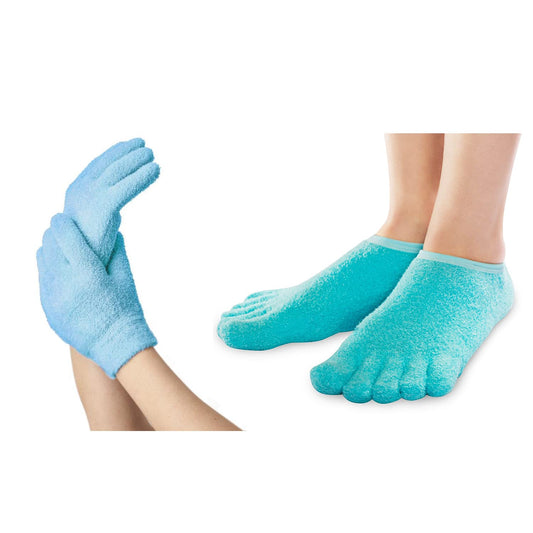 NatraCure 5-Toe Moisturizing Socks | Soft, Hydrating Fabric - Medium Size