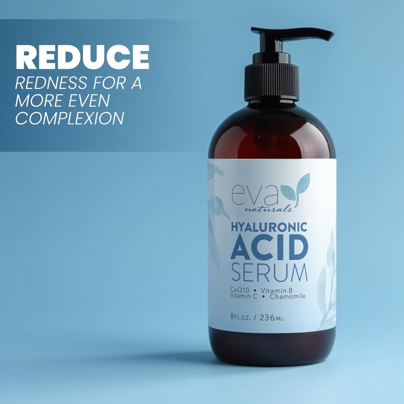 Hyaluronic Acid Serum for Face - Anti-Aging Hydrating Formula with Vitamin C, B & E | 8 Oz