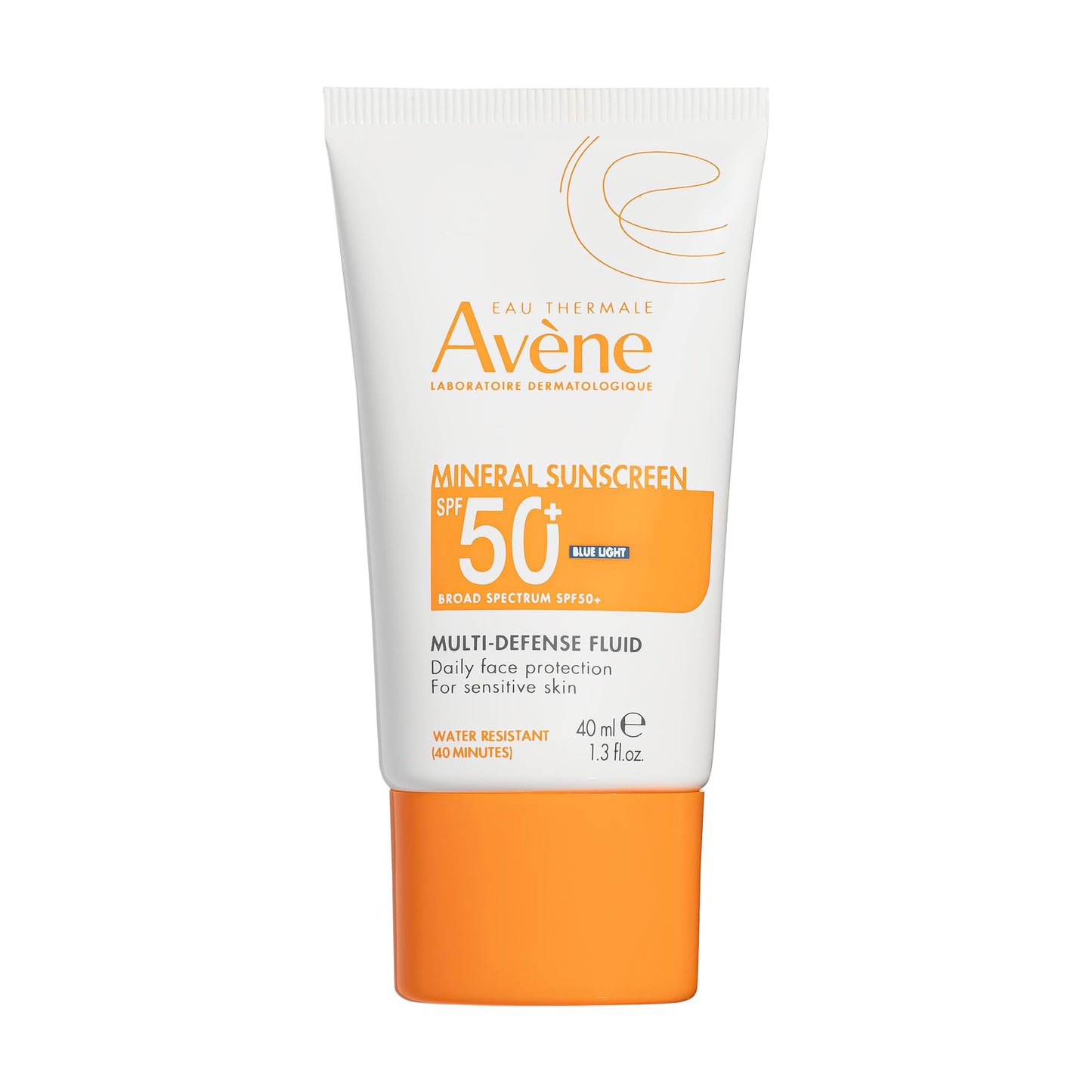 Avène Mineral Sunscreen Multi-Defense Fluid SPF 50+ - Tinted Sunscreen, 100% Mineral UVA/UVB Filter Sunscreen, Face SPF Tinted, Water Resistant, No White Residue, Fragrance Free for Sensitive Skin