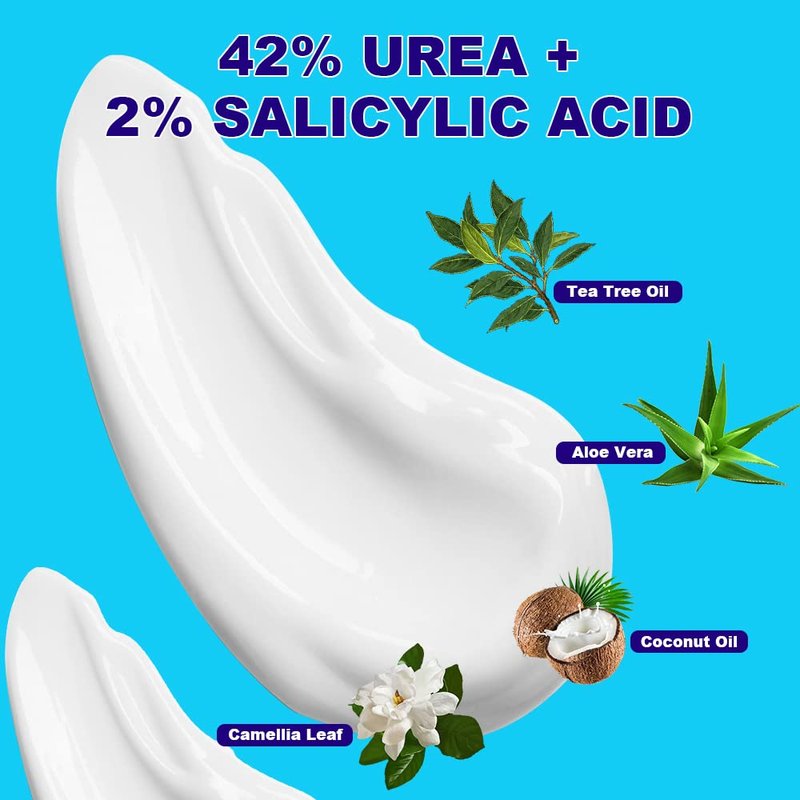 Urea Cream 42% - Premium Foot Cream with Salicylic Acid & Tea Tree Oil - 4 oz for Soft, Smooth Skin