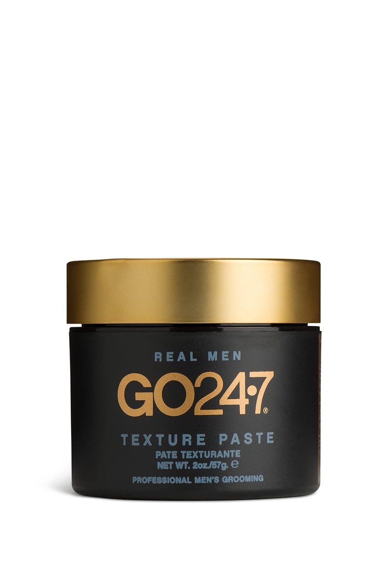 GO247 Texture Paste - Strong Hold, Matte Finish Styling Paste for Men - Adds Volume, Texture & Definition - Long-Lasting Control Without Shine - Ideal for All Hair Types, 2 Oz