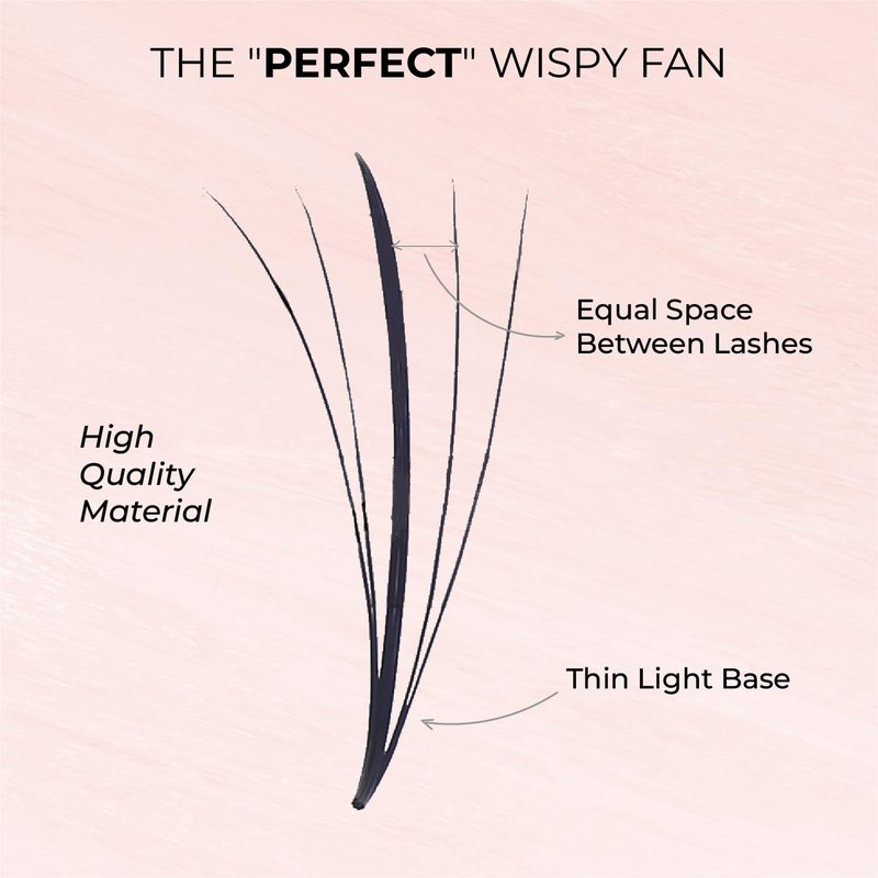 MDC LASHES 1000fans Promade Wispy Lash Extension Volume Lashes 0.05-0.07 Thickness, C/D/CC Curl, 8-18mm Loose Fans False Eyelashes 5D 7D 9D for Fluffy Eyelash Cluster (7D-0.07-C 10mm)