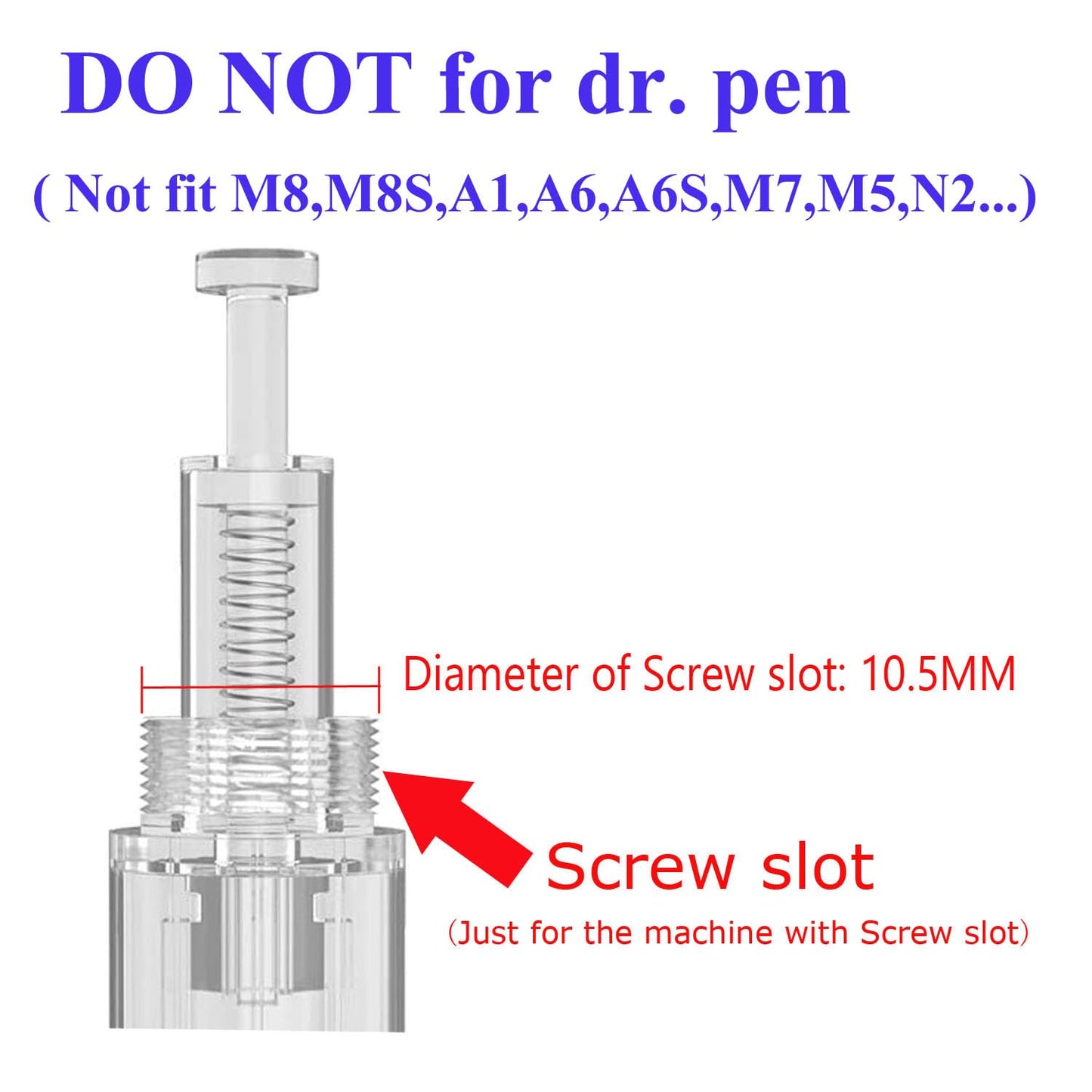 PIPM Microneedling Cartridges For Derma Pen(10 PCS 36pin*0.25mm) At Home Use US-36-J114
