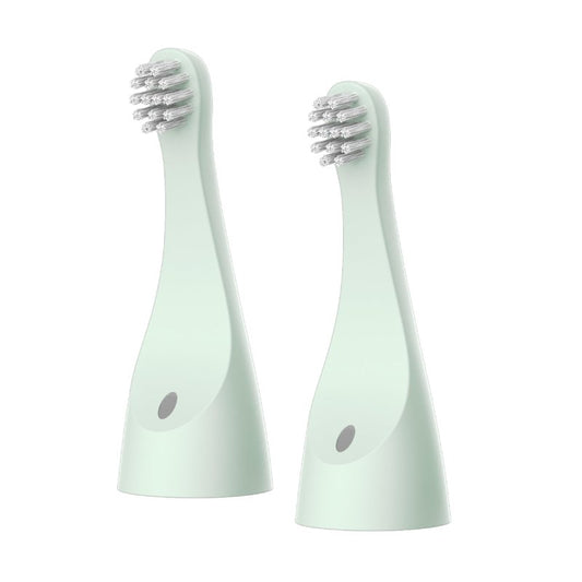 Pure Enrichment PureBaby 2-Pack Replacement Bristle Brush Heads for the Infant-to-Toddler Electric Toothbrush (PEBBYBSH-SG) - Ages 1-3 Years