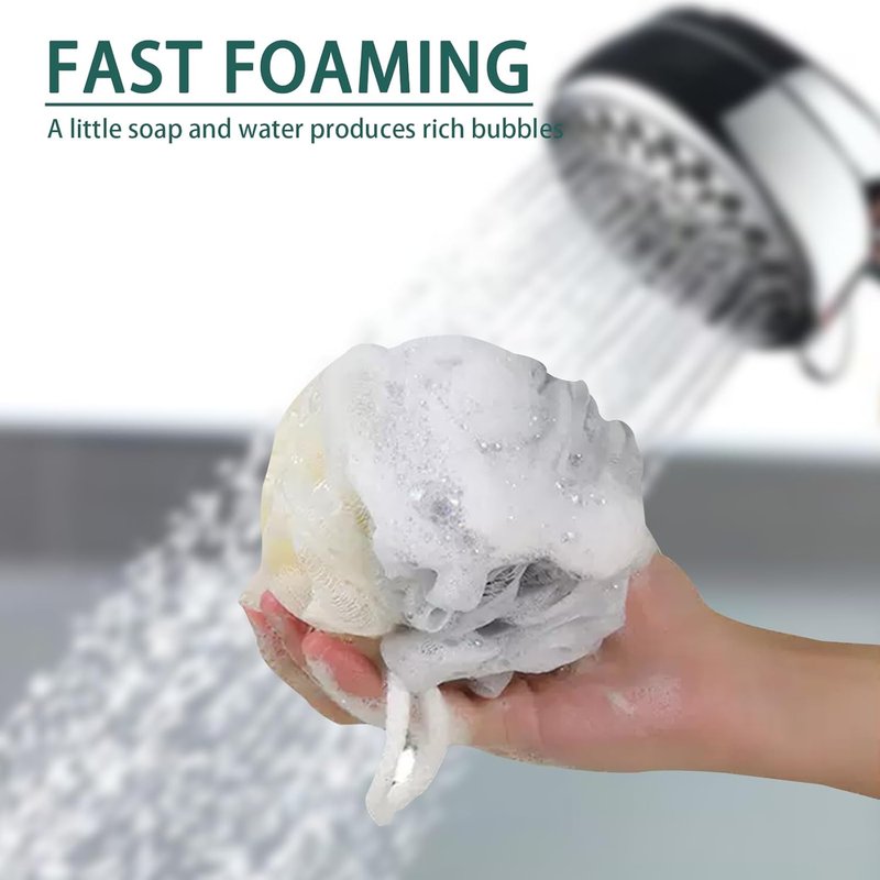 Travel Loofah Set - 24 Pack Mini Shower Poufs | 4-Inch Multicolor Bath Sponges