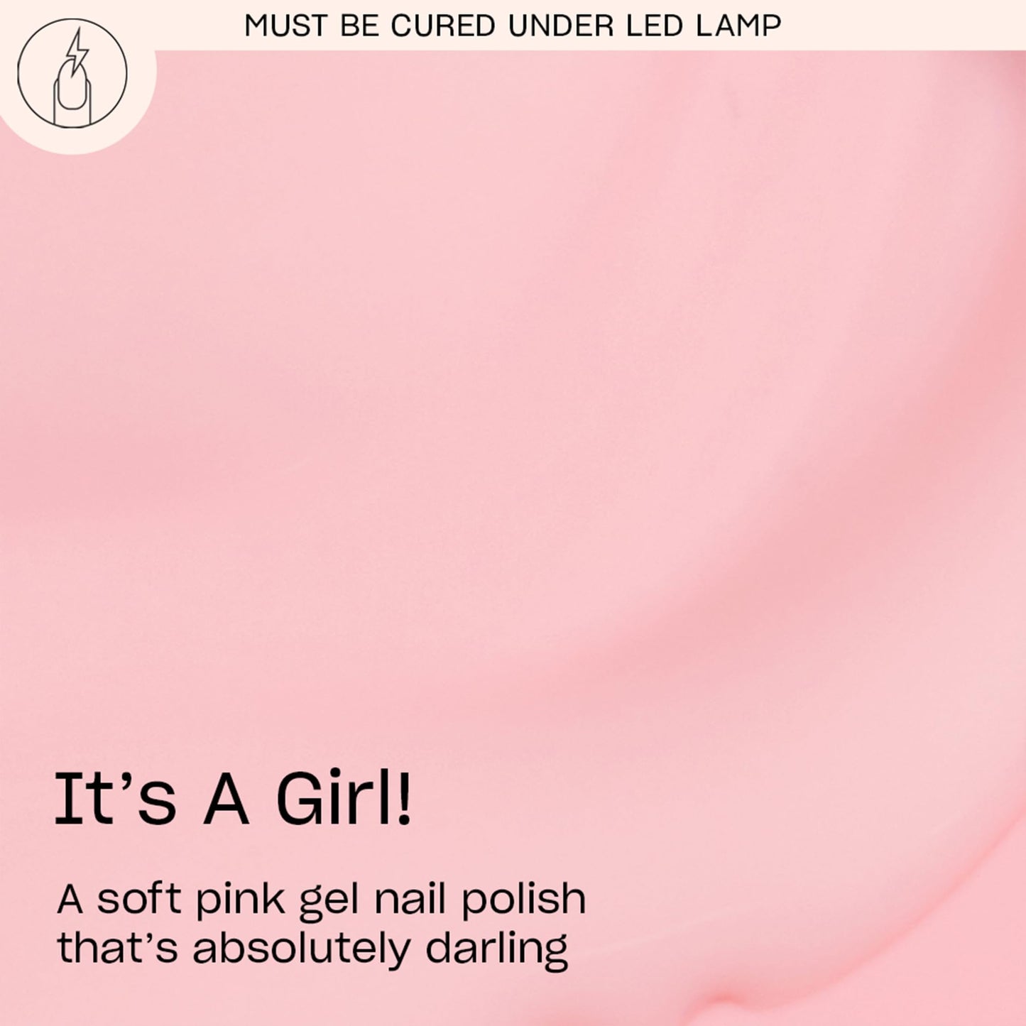 OPI GelColor It's a Girl! | Sheer Soft Baby Pink Crème LED Cure Gel Nail Polish | Salon-Quality Shine, Long-Lasting Wear | Vegan & HEMA Free | 0.5 Fl Oz