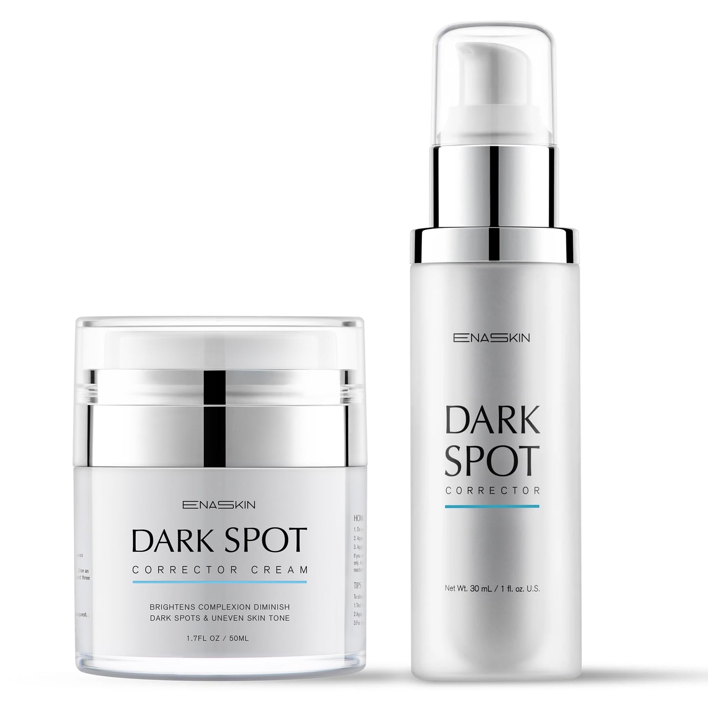 Dark Spot Remover Duo for Face & Body - Serum + Cream Combo | Targets Age Spots, Melasma, Sun Spots, Hyperpigmentation | Niacinamide & Natural Extracts for Women & Men