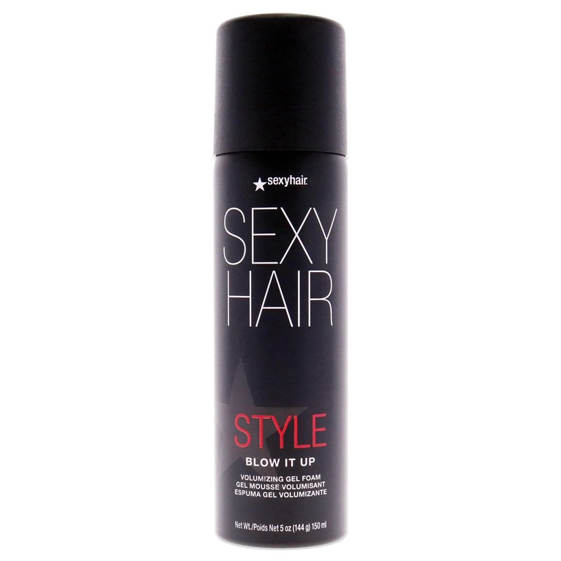 SexyHair Style Blow It Up Volumizing Gel Foam, 5 Oz | Up to 50% More Volume | Adds Shine