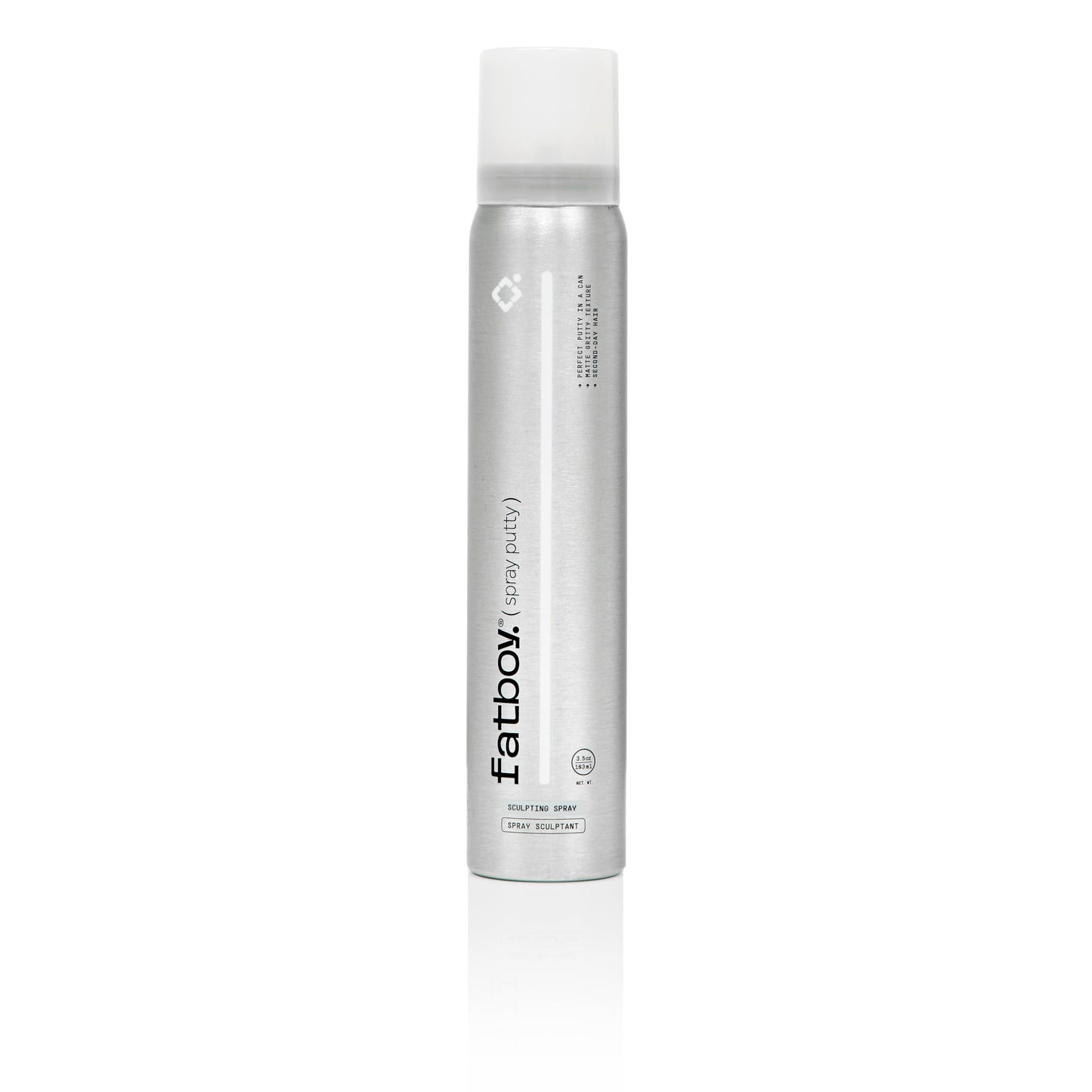 Fatboy Hair Spray Putty, Heavy Hold Styling Texturizing Spray for Volume, Texture & Sculpting, Matte Finish, Hair Care for Medium to Thick Hair, Tousled Hair Style, Paraben Free, Color Safe, 3.5 oz