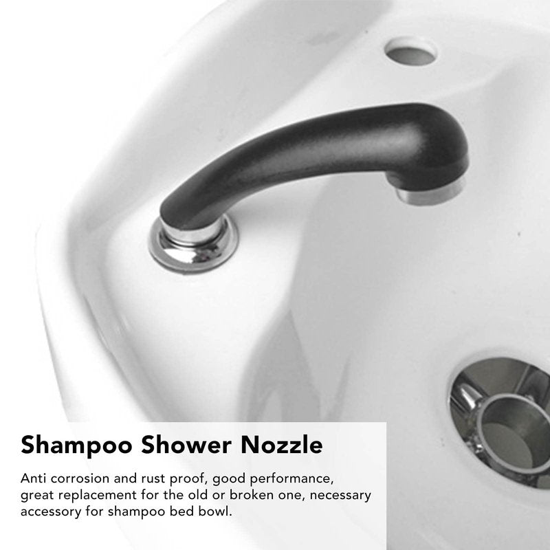 Professional Hair Salon Shampoo Bowl Shower Head with Hose Accessory, Non Pressurized Nozzle, Flexible Hose, for Barber Shop Shampoo Bed