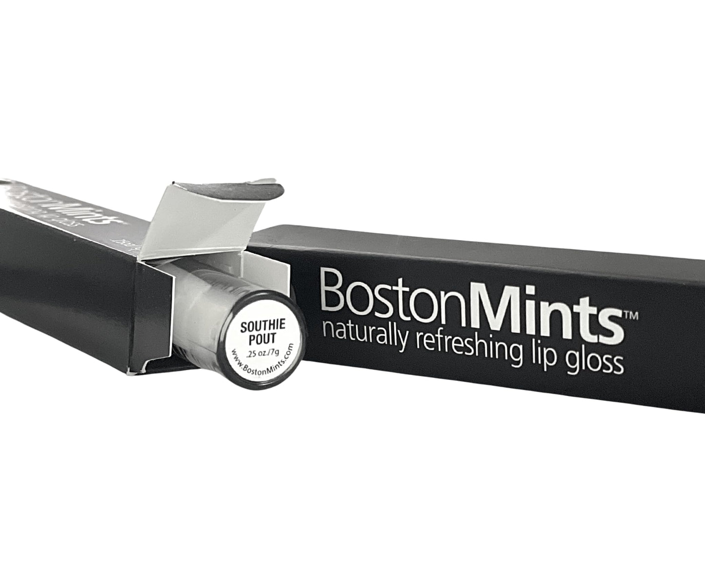 Healthy, Naturally Lip Plumping Clear LipGloss, Southie Pout (.25oz) - Vegan, Plant-Based ingredients. Cooling Mint Enhances Fullness, while Avocado Oil and Jojoba provides lasting Hydration.
