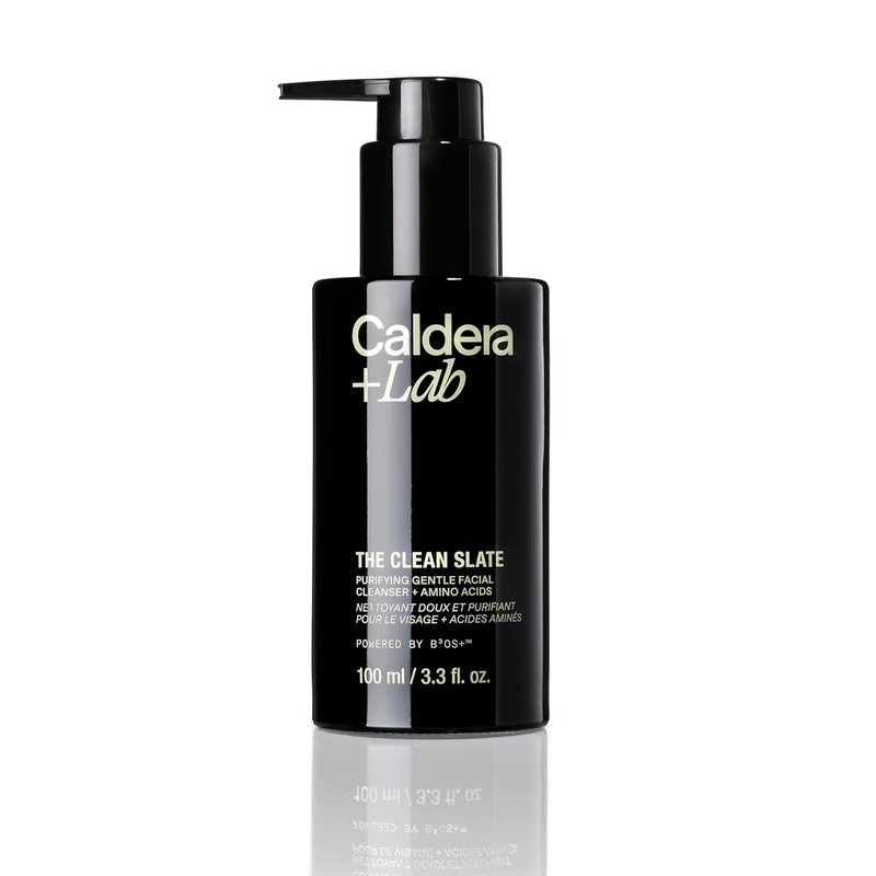 Caldera + Lab Men's Organic Foaming Facial Cleanser - Vegan Exfoliating Face Wash for Dry, Sensitive & Normal Skin