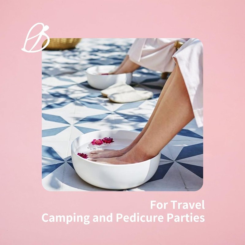 Pedicure Foot Spa Kit - Foot Scrubber & Dead Skin Remover for Smooth Feet | Includes Foot Soap