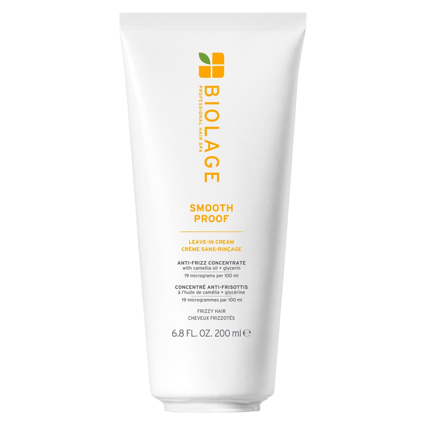 Biolage Smooth Proof Leave-In Cream - Frizz Control & Manageability, Anti-Frizz Leave-In, Infused with micro-dosed with Camellia Oil & Glycerin, Vegan & Paraben-Free
