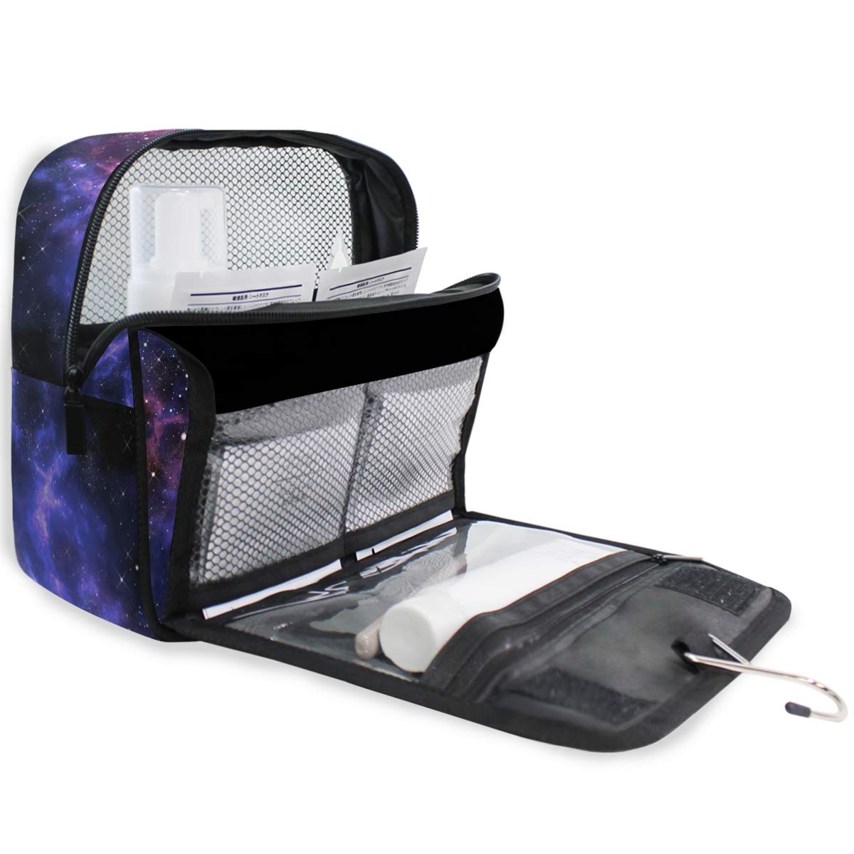 Hanging Toiletry Bag Universe Galaxy Star Space, Makeup Bag Cosmetic Bag Bathroom Travel Organizer Large for Women Girls