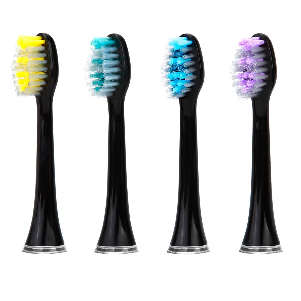 Pyle Wave Rechargeable Electric Toothbrush - w/ 3 Brush Mode, UV Light, 2 min Timer, 2 Oral Brush Heads, Charging Dock Holder - for Kids, Teens, Adults