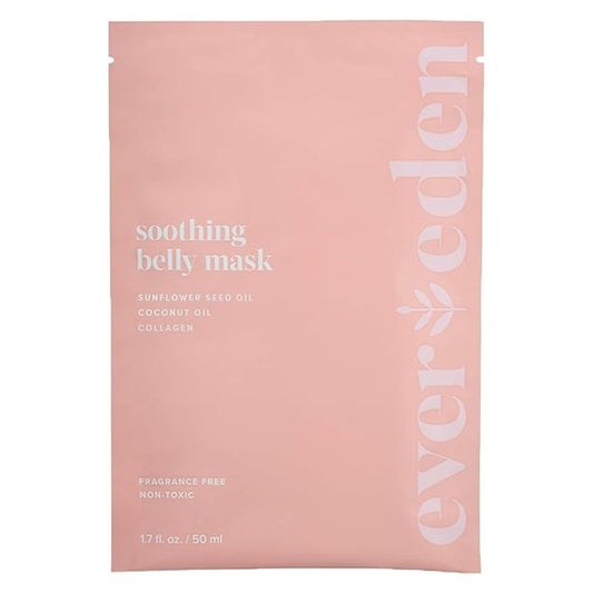 Evereden Soothing Belly Mask for Stretch Marks - One Size | 1 count | Belly Mask for Pregnancy | Clean Pregnancy Skincare | Non-toxic and Fragrance Free | Valentine Gifts for Women