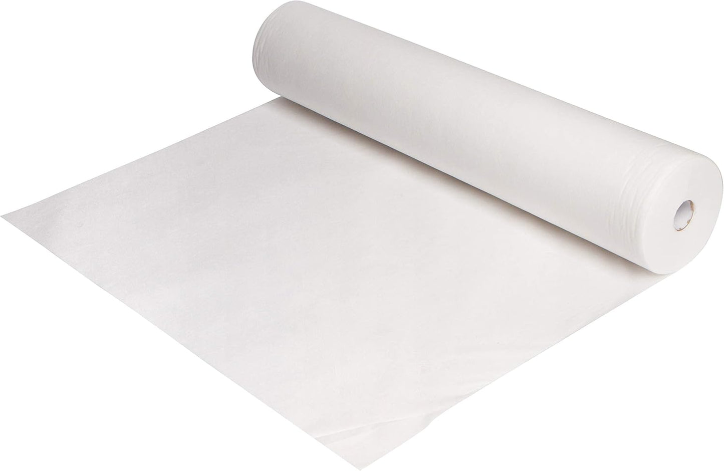 Non-Woven Bed Sheet Roll for Massage & Spa | Soft, Durable, Water Repellent - 31.5" Wide, 330' Long, Perforated Every 6'
