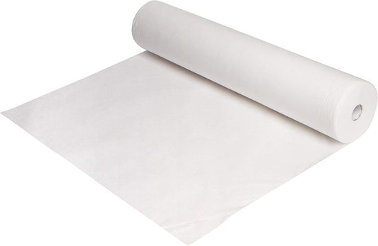 Non-Woven Bed Sheet Roll for Massage & Spa | Soft, Durable, Water Repellent - 31.5" Wide, 330' Long, Perforated Every 6'