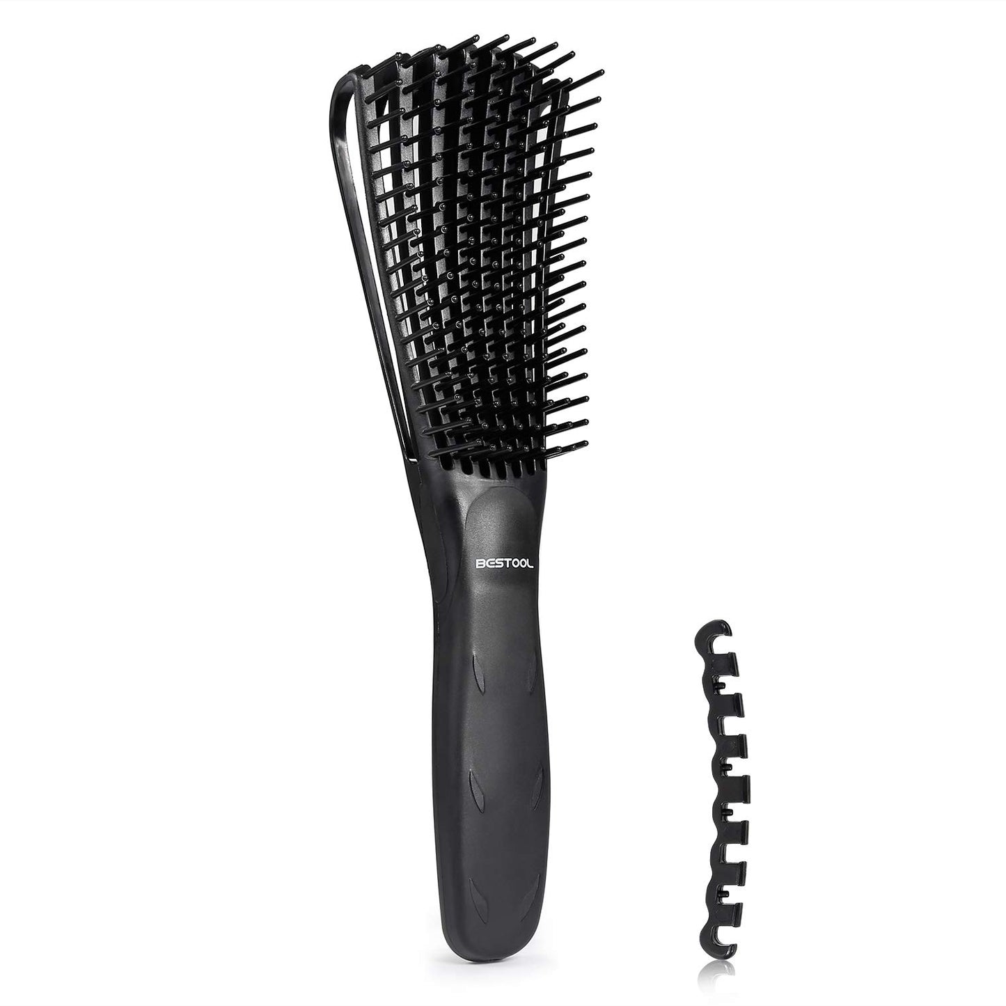 BESTOOL Detangling Brush for Natural Hair-Detangler for Afro America 3a to 4c Kinky Wavy, Curly, Coily Hair, Detangle Easily with Wet/Dry, Apply Conditioner/Oil
