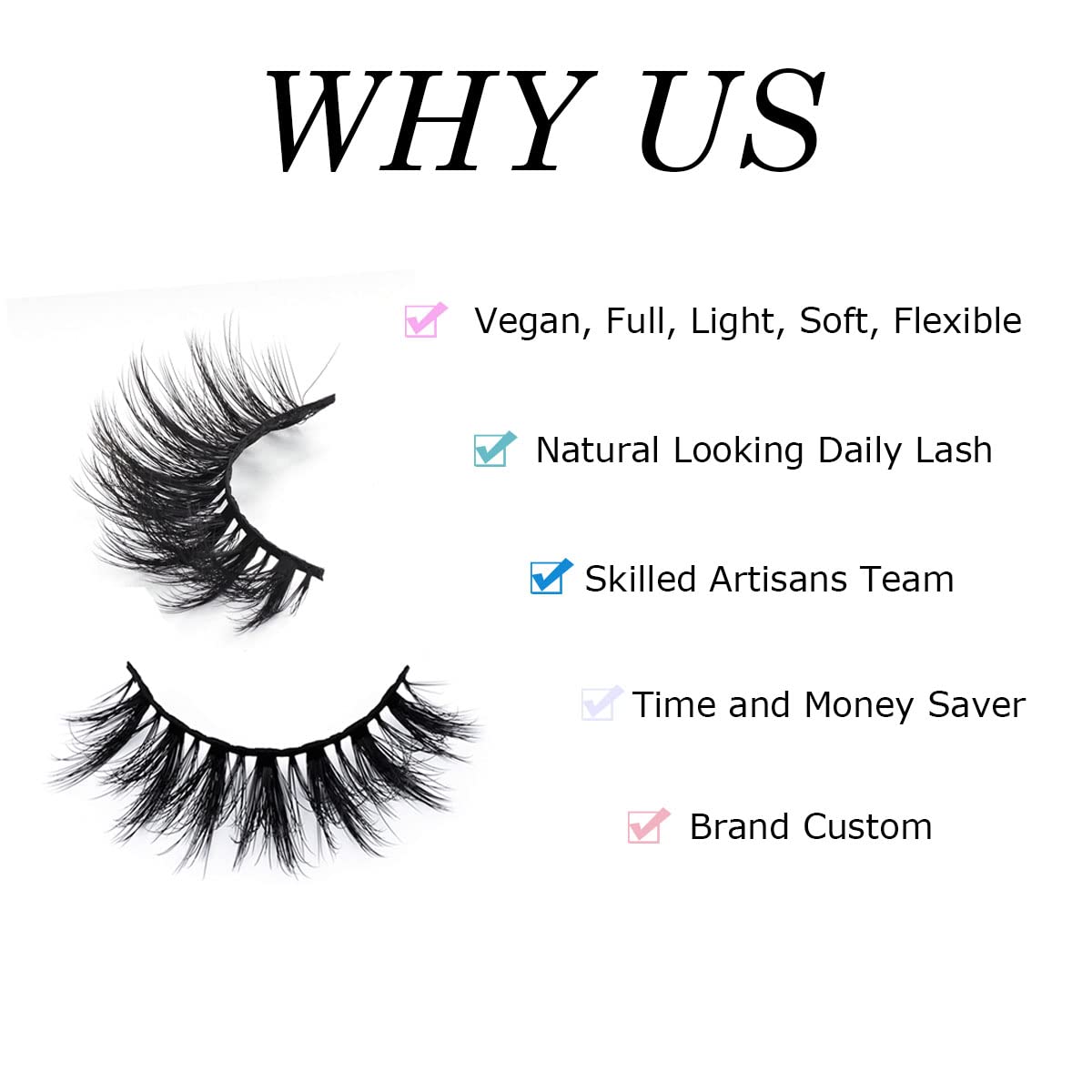 APCYUST Lashes Bulk 30 Pair Wholesale Faux Mink Eyelashes 5D Fluffy Eyelash 15mm 18mm 20mm Natural Medium Length Fake Lash with Portable Pack
