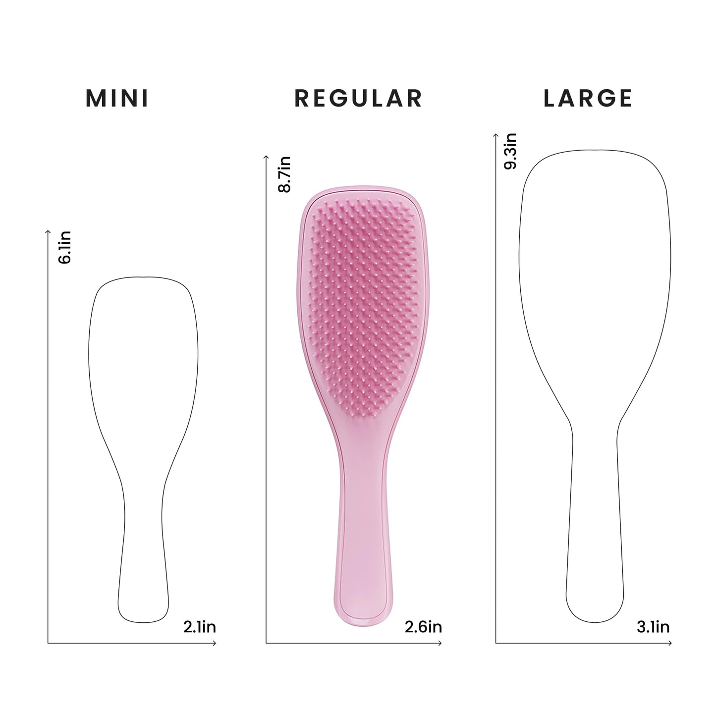 Tangle Teezer Ultimate Detangler Brush for Wet & Dry Hair, Eliminates Knots & Reduces Breakage for Straight to Wavy Hair Types, Amazon Exclusive Rosebud