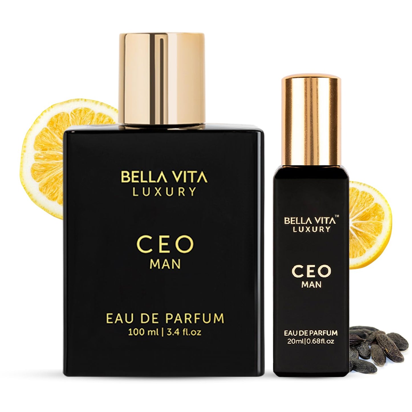 BellaVita Luxury CEO Man Perfume for Men Combo | Long-Lasting Men's Cologne with Lemon, Lavender, Tonka & Agarwood Perfume for Men | CEO Cologne for MEN