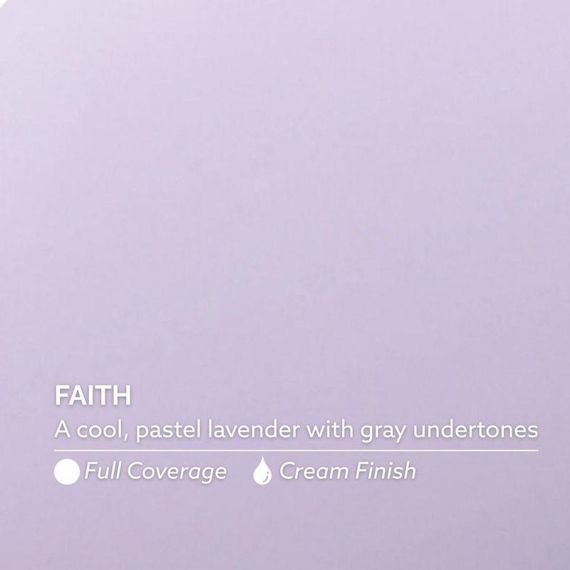 Dazzle Dry Nail Lacquer (Step 3) - Faith - A cool, pastel lavender with gray undertones. Full coverage cream. (0.5 fl oz)