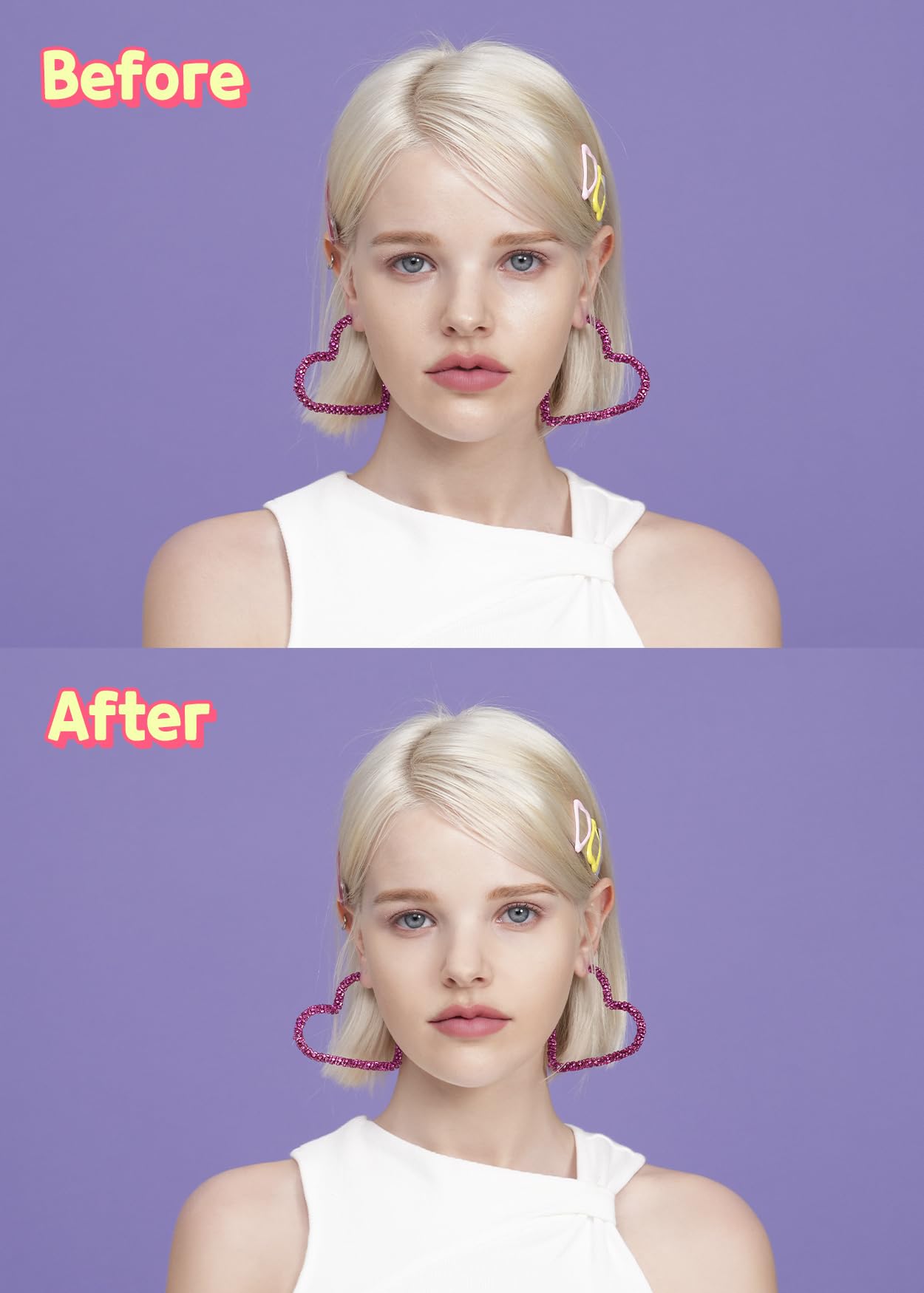 Colorgram Sebum Retouching Blur Pact + Milk Bling Heartlighter 02 Pink Heart Bundle