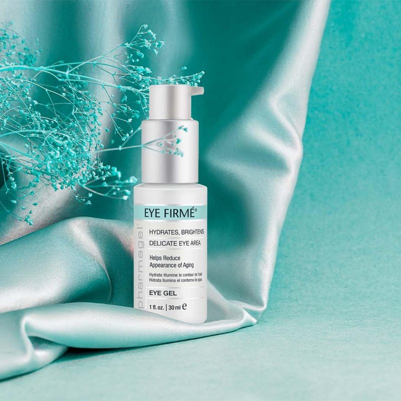 Pharmagel Eye Firme | Eye Gel for Natural Firming, Puffiness, and Wrinkles | Dark Circles Under Eye Treatment | Under Eye Bags Treatment - 1 fl. oz.