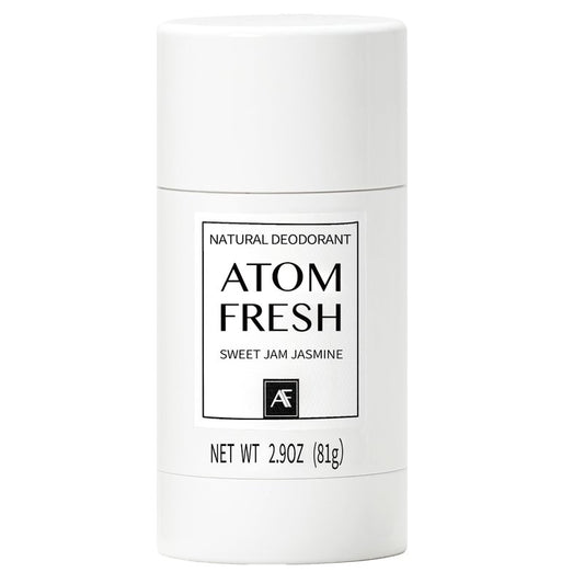 Atom Fresh Deodorant Stick for Women, 72H Odor Protection, Aluminum & Baking Soda Free, Natural Deodorant for Sensitive Skin, Long Lasting Freshness, Smooth Glide, Non-Sticky (Sweet Jam Jasmine)