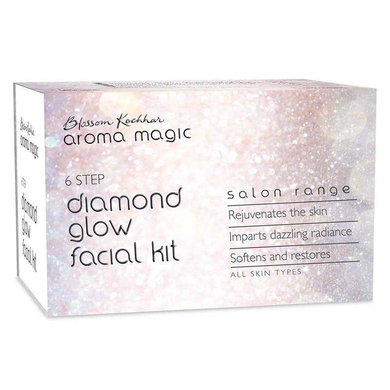 Diamond Glow Facial Kit - 6-Step Rejuvenating Skincare Set | Restores Softness & Radiance for All Skin Types