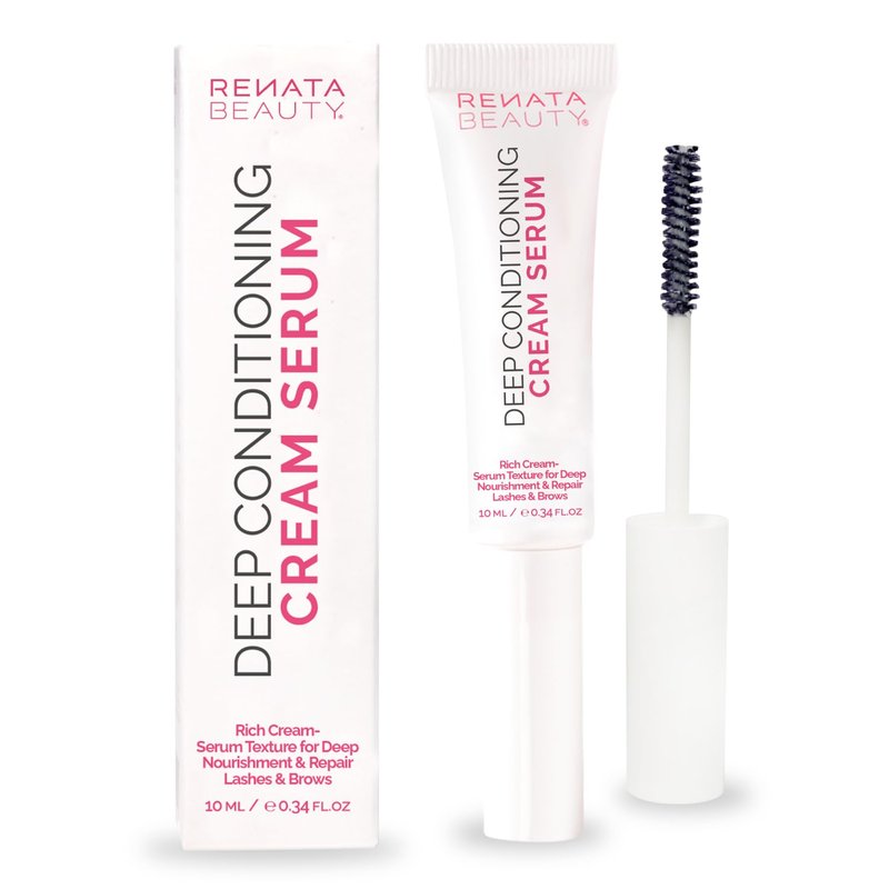 RB RENATA BEAUTY Lash & Brow Deep Conditioning Cream Serum – Rich Conditioning Cream for Lashes & Brows – Nourish, Repair & Protect for Eyebrows and Eyelashes – Post-Treatment Aftercare & Daily Use