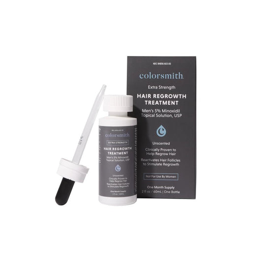 Colorsmith Extra Strength Hair Regrowth Treatment, 5% Minoxidil Solution, 2 fl oz, Unscented, For Men