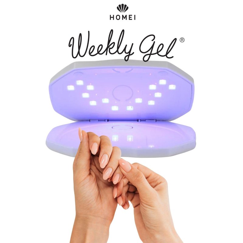 HOMEI Gel Nail Lamp with UV Reduction, Portable Light for Polish (Rechargeable), Compact Mini Design, 25 Sec LED Nail Drying for Gel Lamp NV & Cordless Use