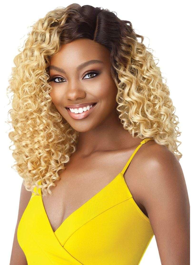 THE DAILY WIG Outre Synthetic Hair Lace Front Wig Hand-Tied Lace Part Wig Deandra (S1B/30)