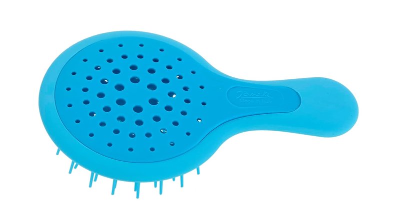 Mini Superbrush Hair Brush for Kids | Gentle Anti-Static Detangling Bristles - Vented Design for All Hair Types (Mini Blue)
