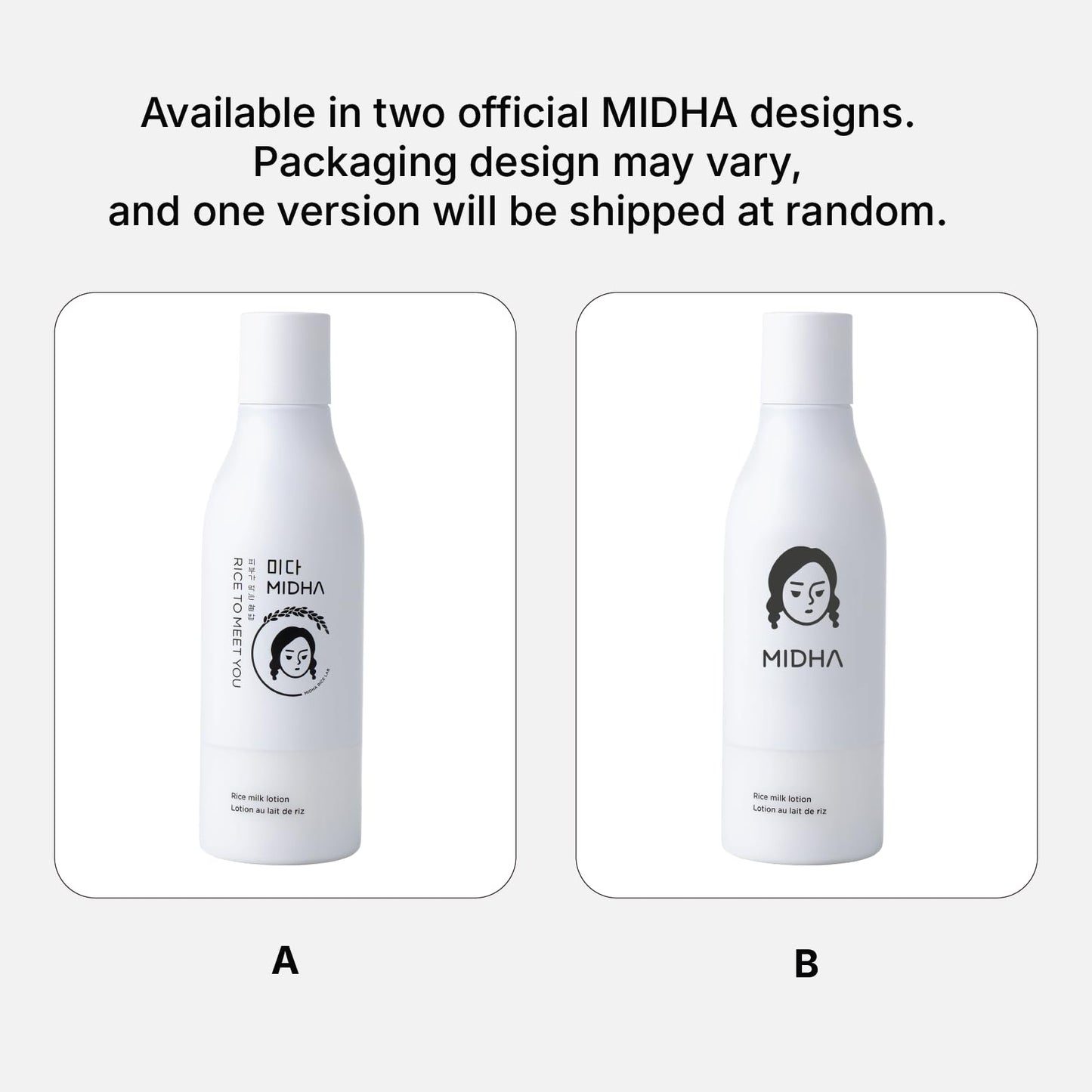 MIDHA Rice Milk Lotion 6.76fl.oz (200ml) with rice extract and rice water Facial moisturizer quick absorption and non sticky hydrating effect