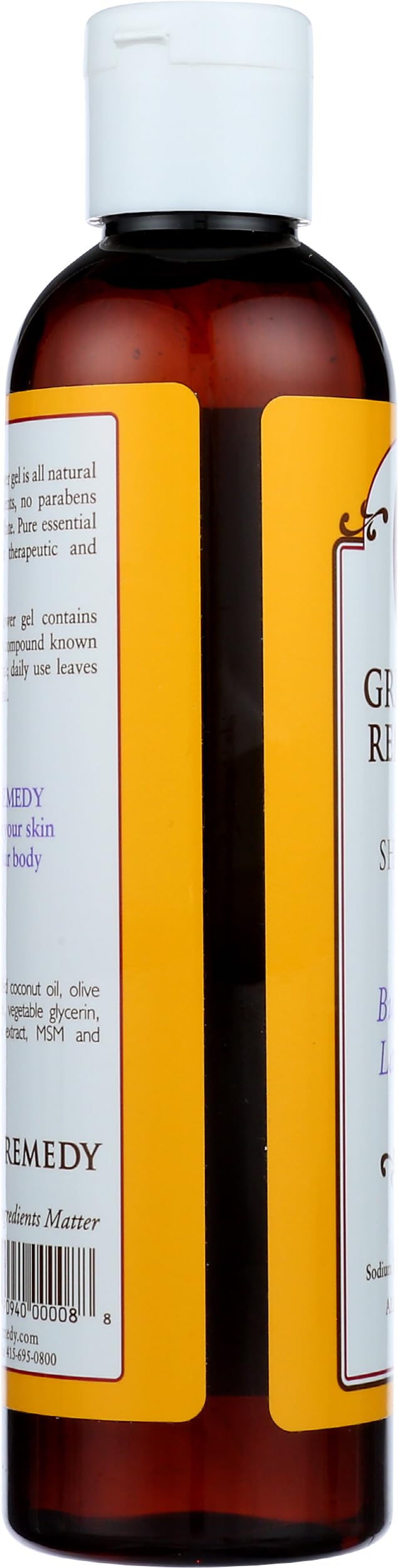 Griffin Remedy Shower Gel - All-Natural Calming Lavender Essential Oils and Organic MSM, Aromatherapy, Paraben Free, Sulfate Free 8 fl oz, 1 count