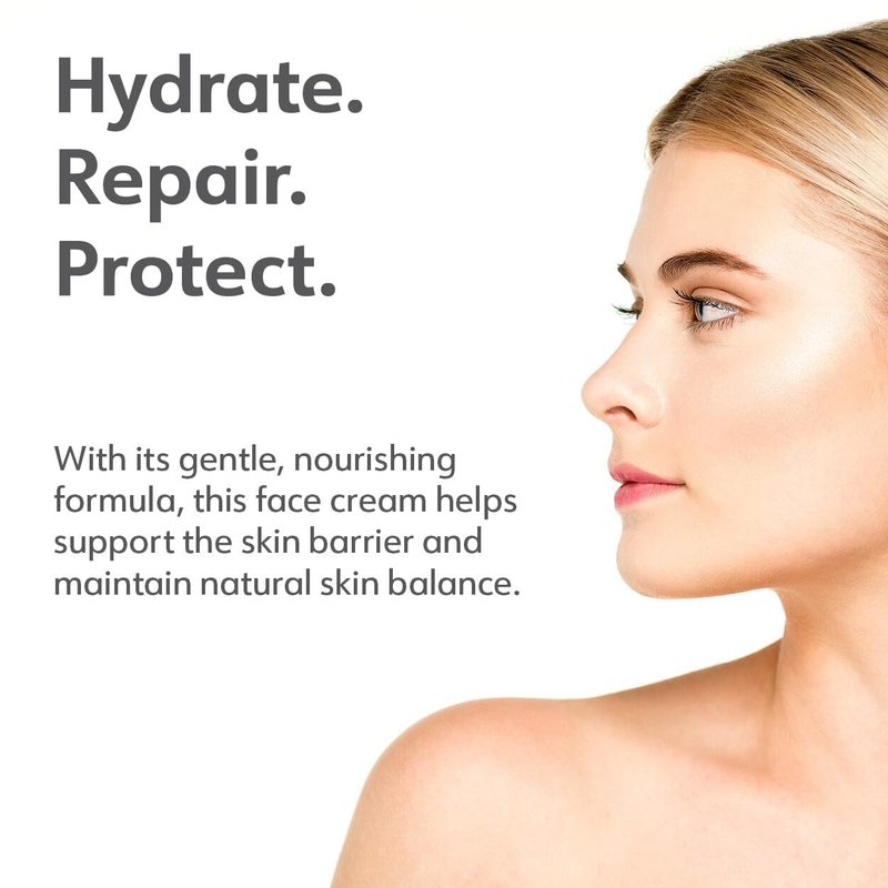 Laboratoires Druide Pur&Pure Hydrating Face Cream Care Organic Moisturizer Cream for Sensitive Skin Ultra-gentle Hypoallergenic – 50 g (1.69 oz) Fragrance-Free,skin soft, Made in Canada