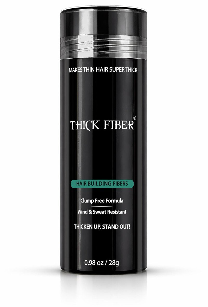THICK FIBER Hair Fibers | Hair Powder for Thinning Hair 28g Bottle | Makes Thin Hair Look Thicker in Seconds | Hair Loss Concealer For Women & Men (Medium Brown)
