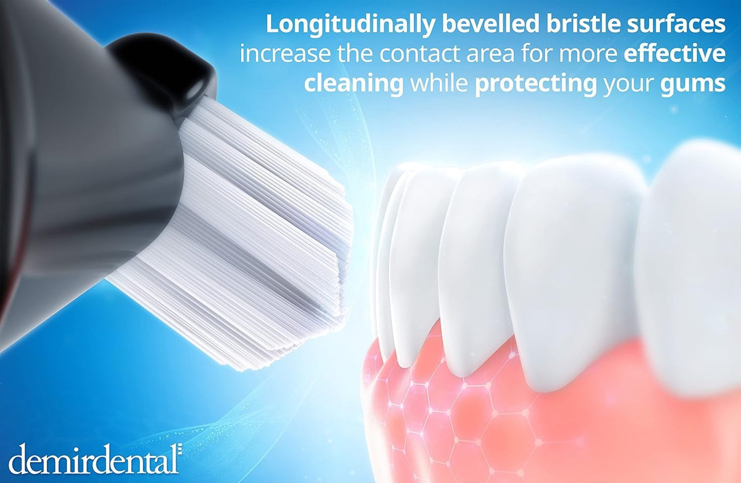 Toothbrush Heads Sensitive Compatible with Philips Sonicare Toothbrush Heads - Soft Replacement Heads for Sensitive Gums and Teeth - Gentle Brush Heads - White
