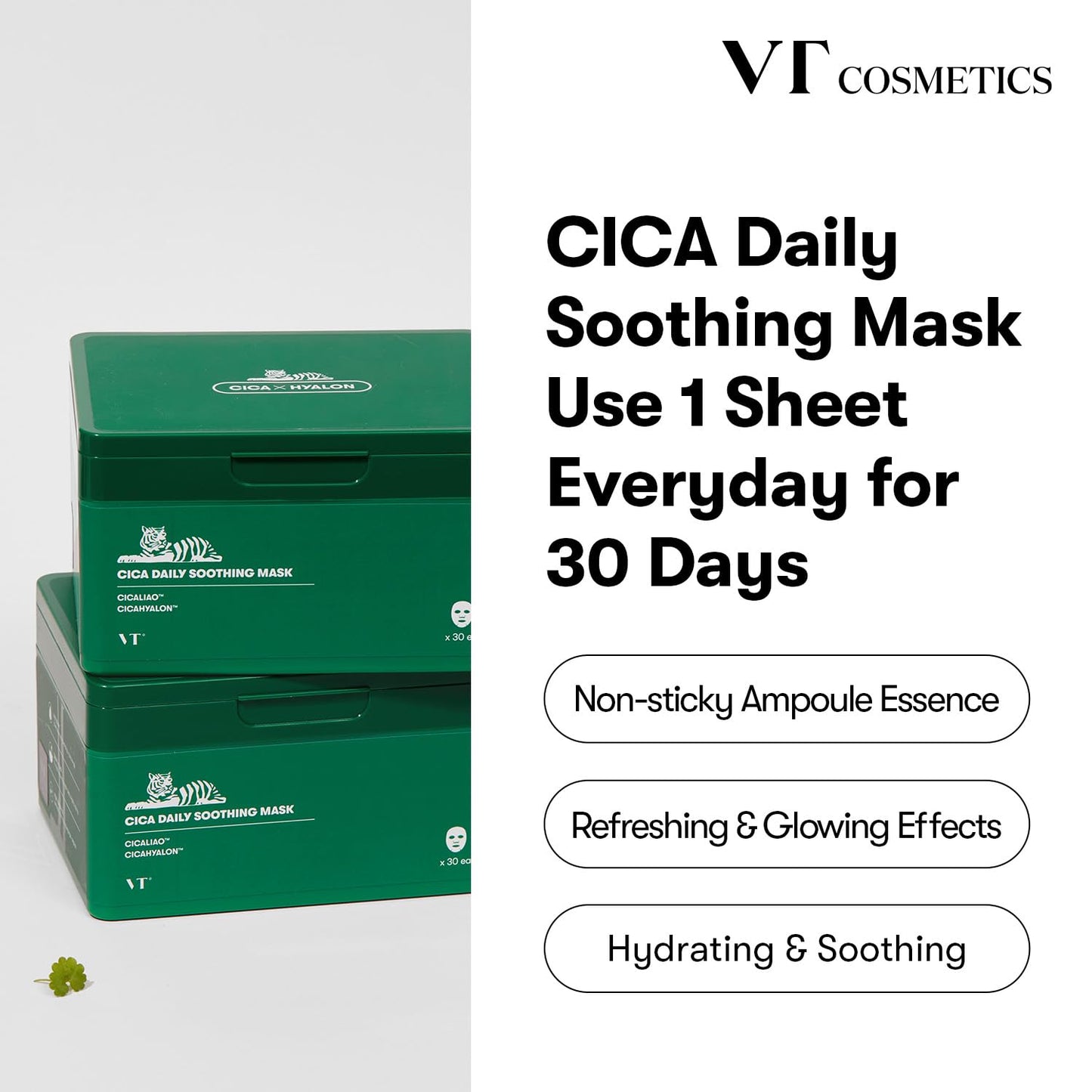 VT COSMETICS CICA Reedle Shot 300 Essence & Daily Soothing Mask 30ea