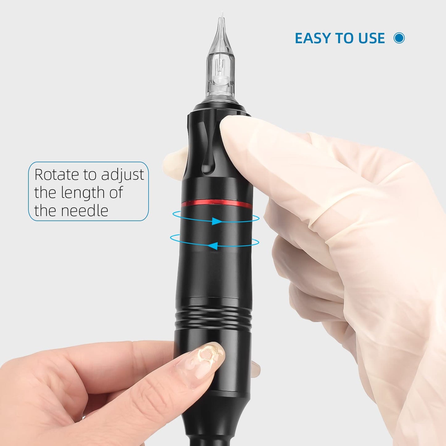Tattoo Pen Kit ATOMUS Cartridge Tattoo Machine Kit Complete Tattoo Cartridge Needles Power Supply Inks Caps Kit for Tattoo Beginners Professional