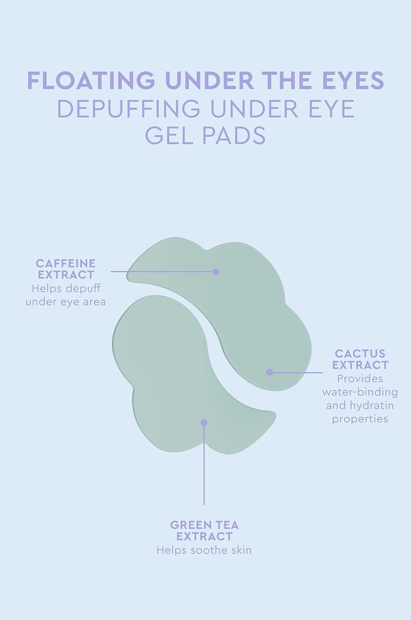 florence by mills Floating Under The Eyes Depuffing Eye Gel Pads, 30 Count/15 Pairs, 15 pairs