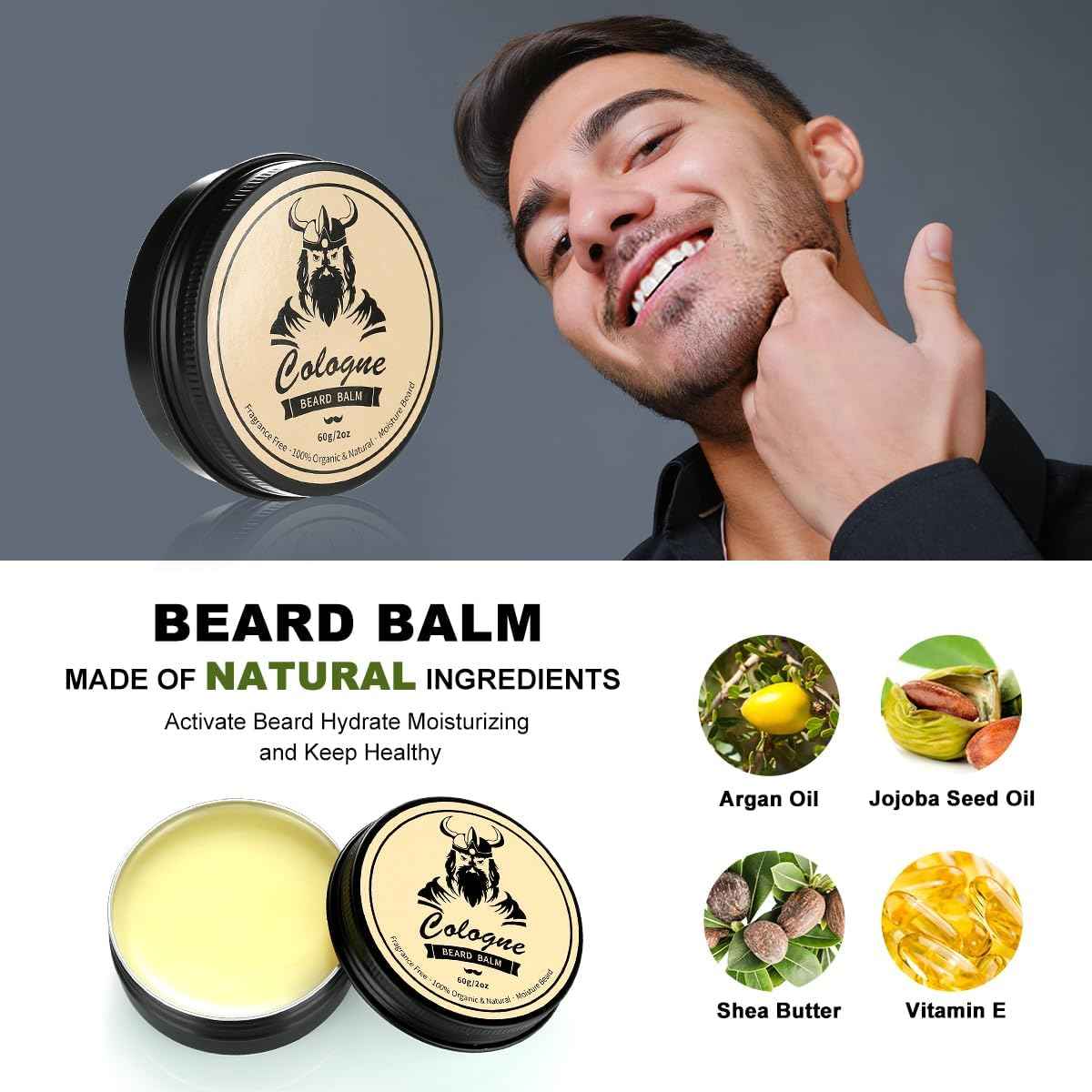 Beard Care Kit Gifts for Men, 9 Pcs Beard Grooming Kit, Beard Club Kit is a Unique Men's Gifts for Dad Husband Boyfriend, Father's Day Anniversary Birthday Wedding Christmas Gift Ideas for Him Boss