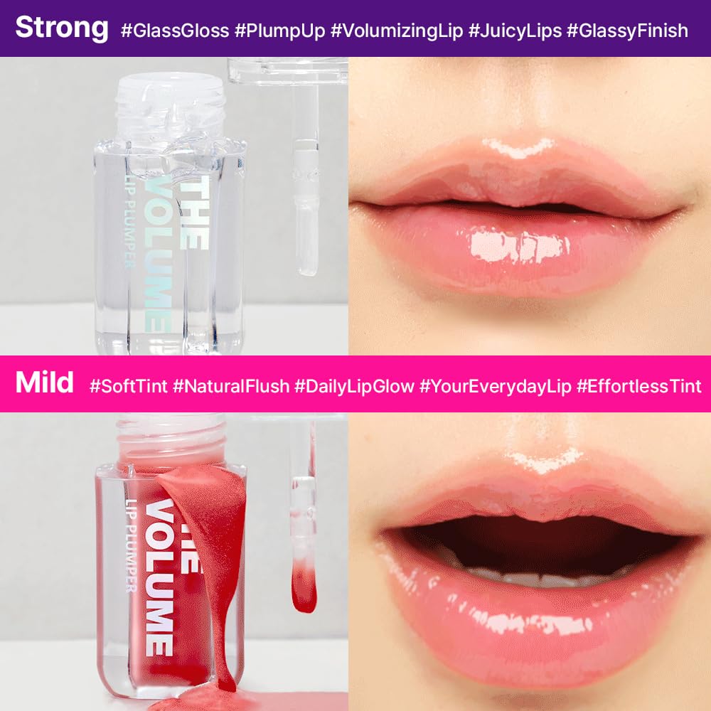 Elishacoy | THE VOLUME Lip Plumper Mild | Natural Volumizing Lip Gloss | Soft Glossy Finish | Vegan Lip Care | 0.14 oz (4 g)
