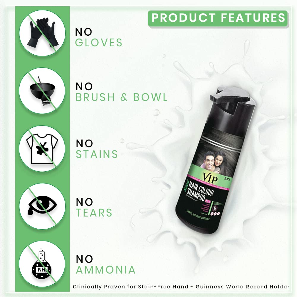 VIP Hair Color Shampoo, 400ml